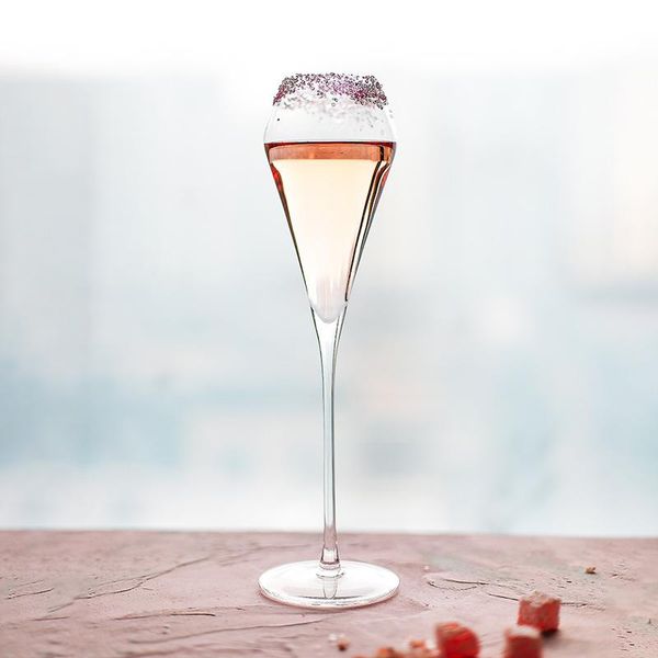 

wine glasses 1 piece 280ml elegent glass champagne flutes goblet fulte for white
