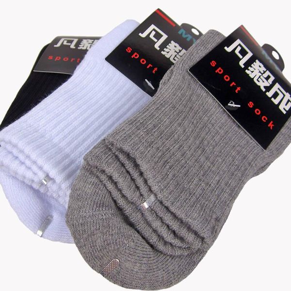 

sports socks 3 pair soft everyday cotton quick dry breathable warm running jogging cycling color, Black