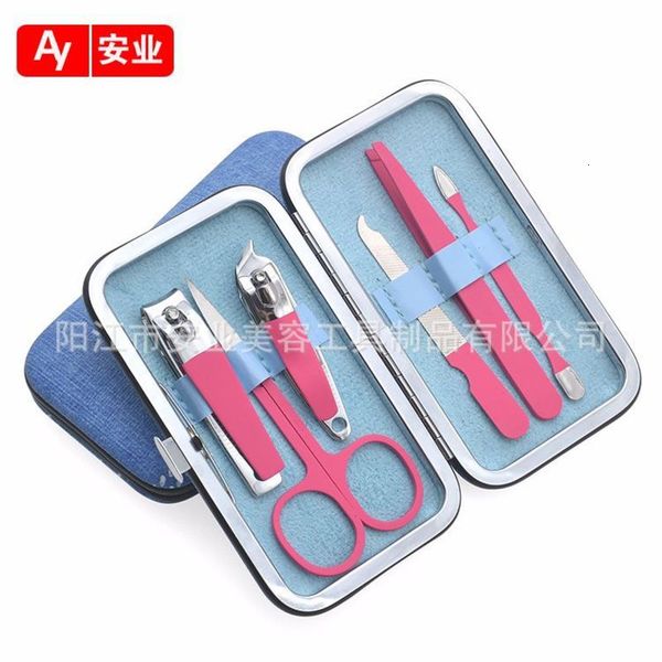 

6 tools foot manicure nail clippers set of spray paint rubber