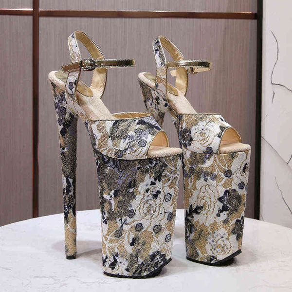 

sandals open toe 26cm super high heel sandals women's shoes summer new stiletto sandals high heel color matching fish mouth shoes 22030, Black