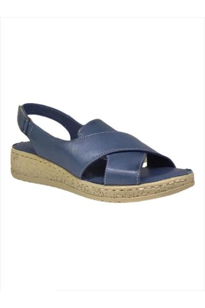 

sandals women's light blue orthopedic leather, Black