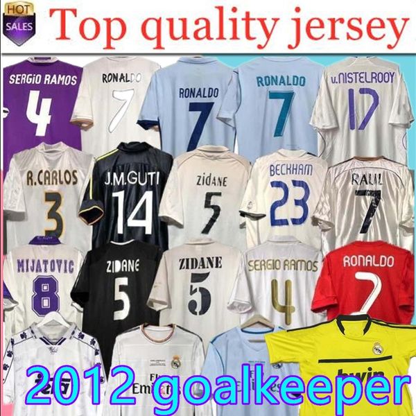 

finales real madrid retro fÃºtbol jersey guti ramos mcmanaman 13 14 15 16 ronaldo zidane beckham raul redondo 94 95 96 97 98 99 00 01 02 03 0, Black;yellow
