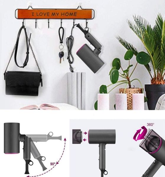 

electric hair brushes dryer negative ions blow foldable high power 1800w 2-in-1 blower styler cold wind salon dryers