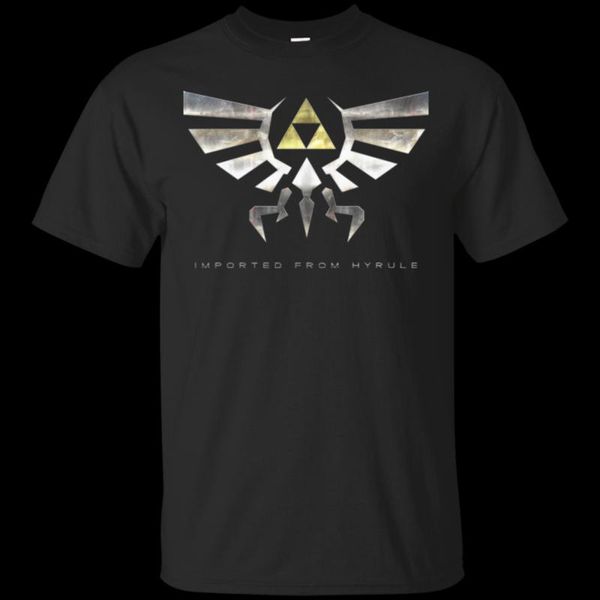 

men's t-shirts printed men t shirt cotton tshirt imported from hyrule o-neck short-sleeve women t-shirt, White;black