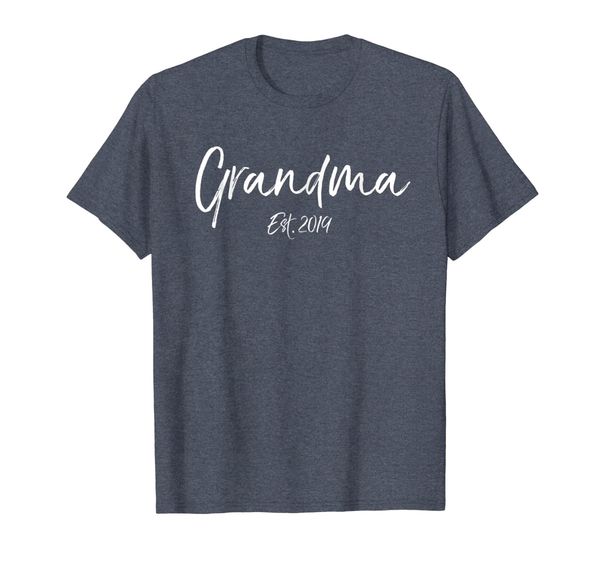 

grandma est. 2019 shirt women pregnancy announcement gift, White;black