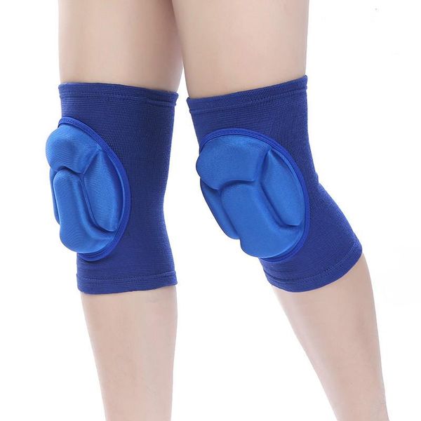 

elbow & knee pads thickening football volleyball extreme sports brace support protect cycling protector kneepad, Black;gray