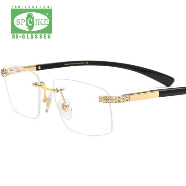 

fashion sunglasses frames natrual ox horn hand made eyewear br0022 professional cutomize prescription glasses myopia hyperopia progressive, Black