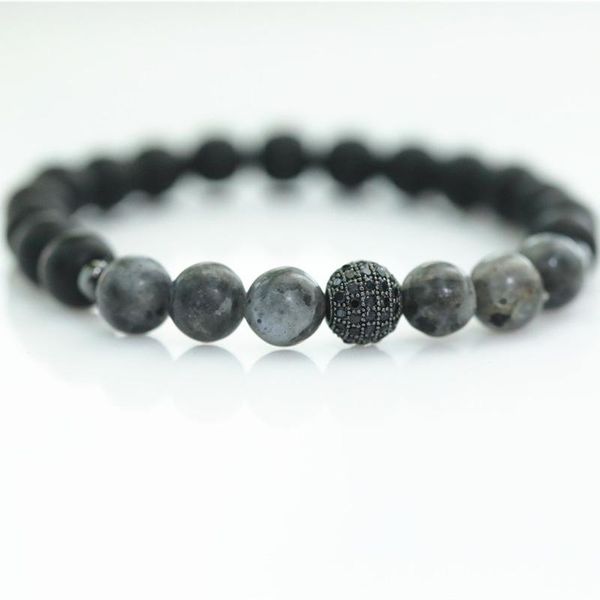 

beaded, strands bracelet frosted black stone natural bead hematite men and women accessories universal yoga meditation gift
