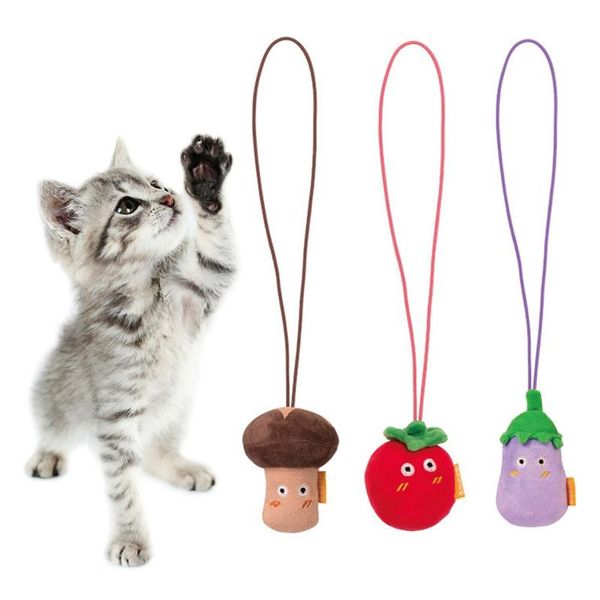 

cat toys dorakitten catnip toy self entertaining kitten hanging playing with string interactive scratch