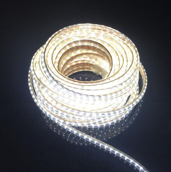 

strips ac220v led strip smd 3014 waterproof outdoor garden lighting high brightness light ribbon tape with eu plug 120leds/m