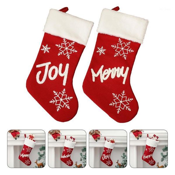 

christmas decorations 2pcs party decoration pendant plush socks gift bag
