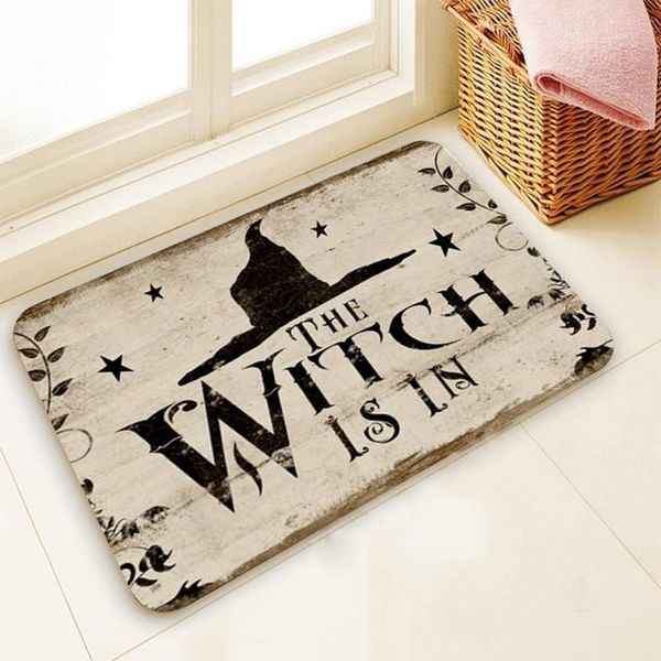 

cushion/decorative pillow the witch is in printed doormat door mat anti slip entrance rug home carpet living room bathroom kitchen floor