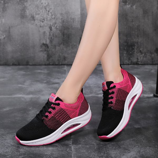 

dress shoes women sneakers fashion casual mesh vulcanized ladies tenis feminino plus size vp3i, Black