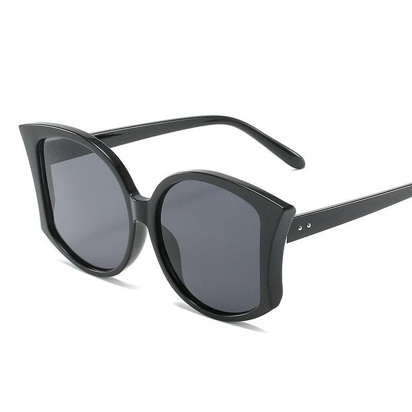 

sunglasses cat women large size men transparent gradient frame vintage big retro sun glasses eyewear female, White;black