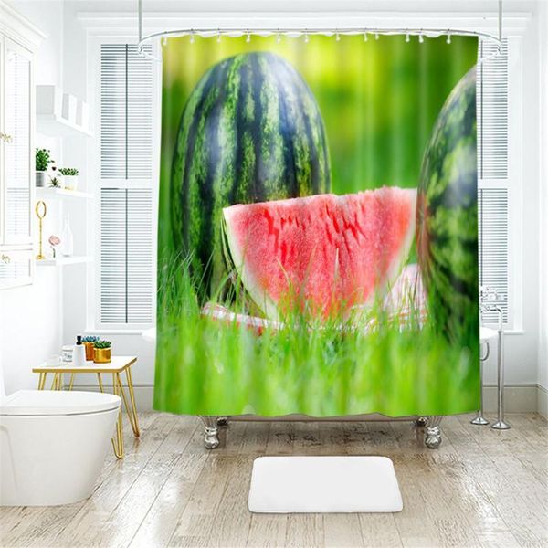 

shower curtains curtain bathroom modern fresh fruit peach print polyester fabric artistic decorating