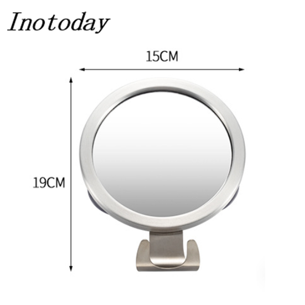 

mirrors bathroom mirror framed toilet wall makeup hanging ornament anti fog shower supplies suction cup hook shaving