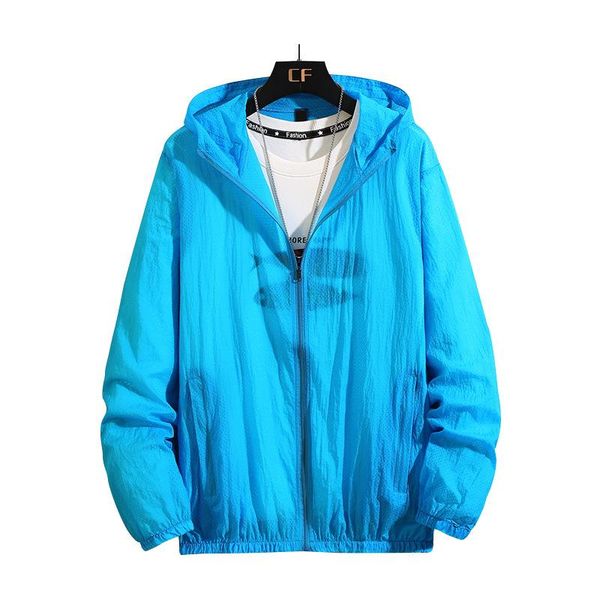 

men's jackets summer men sun protection thin hole breathable hooded coat sports plus size 8xl 9xl 10xl out door, Black;brown