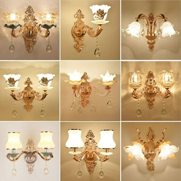 

wall lamp european modern led sconce gold luxury for kitchen living room bedside corridor home decor lighting e27 fixtures