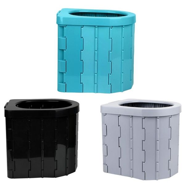 

toilet seat covers folding portable washable abs plastic camping lavatory for elderly travel traffic jam hiking boating outdoor.