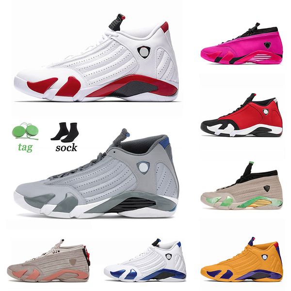 

2021 arrival basketball shoes 14 14s xiv candy cane hyper pink thunder desert sand mens women gym blue royal outdoor sneakers eur 40-47