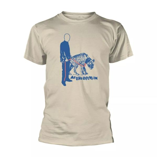 

at the drive in hyena licensed men t-shirt, White;black