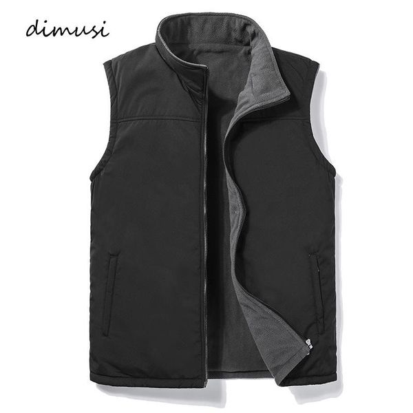 

winter men;s vests fashion fleece warm waistcoats casual outwear thermal softshell man sleeveless jacket clothing men's, Black;white