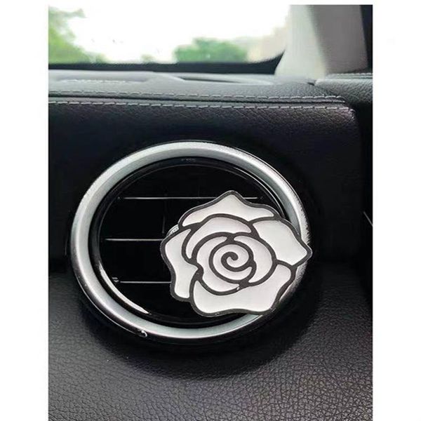 

interior decorations car decoration, high-grade camellia air conditioner, outlet, perfume, aroma, incense stone, durable light