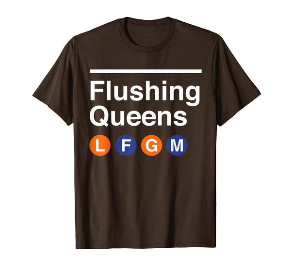

flushing t-shirt lfgm queens, White;black
