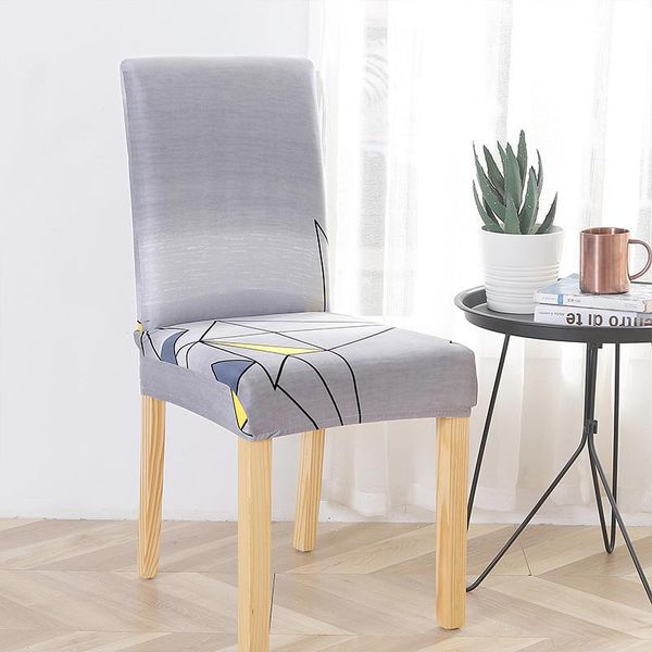 

geometric spandex chair cover stretch elastic slipcovers seat covers for dining room kitchen wedding banquet el