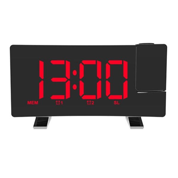 

other clocks & accessories radio projection alarm clock big screen led display electronic curved double table
