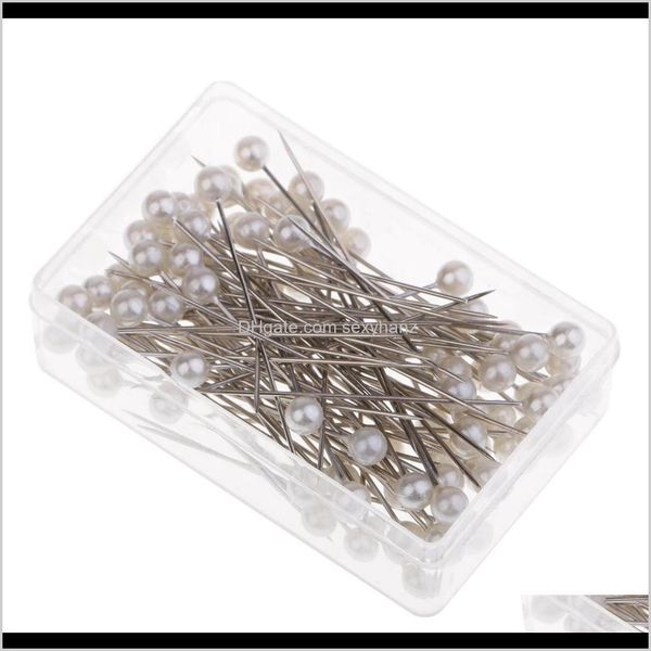 

notions tools apparel drop delivery 2021 100 pieces white dress maker cor pins for sewing handcraft garment dressmaker embellishment 6kswd, Black
