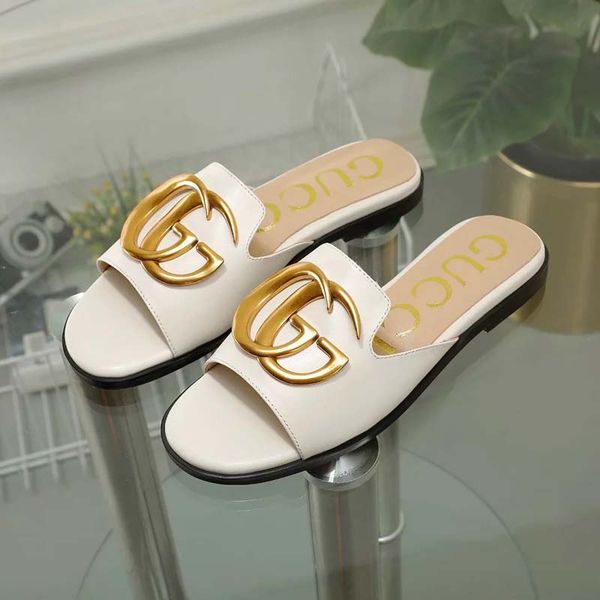 

classics sandals fashion designer slippers slides floral brocade gear bottoms flip flops women shoes striped beach causal slipper bagandshoe, Black