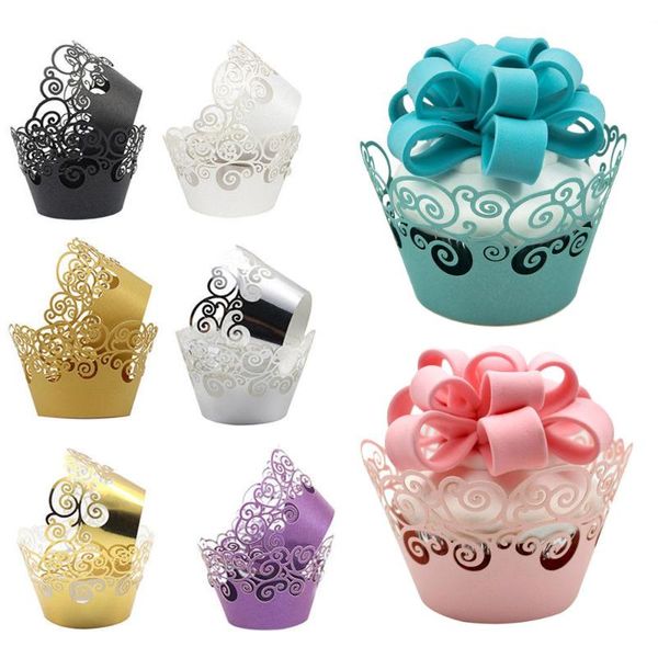 

other festive & party supplies 12pcs/lot little vine lace laser cut cupcake wrapper liner baking cup hollow paper cake diy fondant dropship