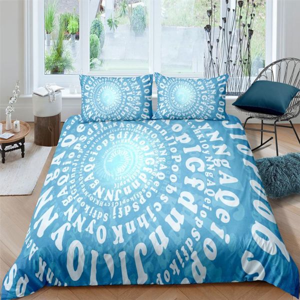 

2/3pcs music notes duvet cover set 240x220 king size mandala bedding sets pillowcase double  fashion quilt
