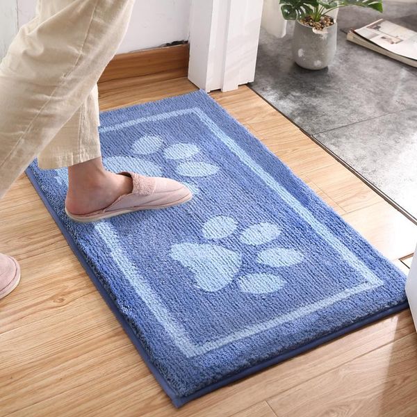 

bule non-slip carpet waterproof door floor rug for living room modern outdoor tapis maiison making mat bd50dt carpets