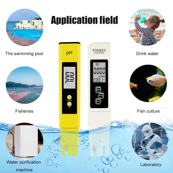 

meters lcd digital ph meter tester high accuracy 0.01 for water aquarium pool hydroponics pocket size large display