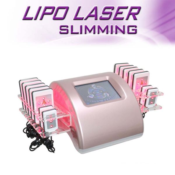 

14 lipo laser pads slimming mini lipolaser machine fat loss skin tightening, Black