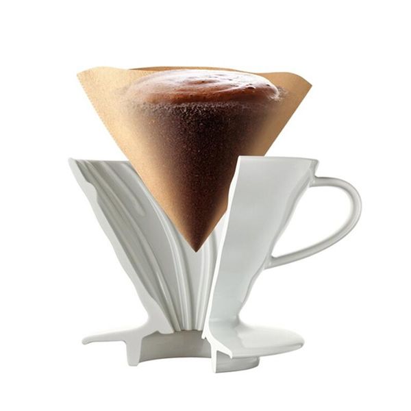 

coffee pots 40v-shaped filter paper cone 1-2/2-4 for v60 drip cup strong tool