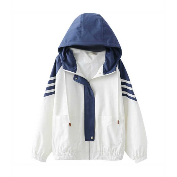 

merry pretty women basic jackets female zipper pockets casual long sleeve coats autumn winter hooded jacket windbreaker coat 210526, Black;brown