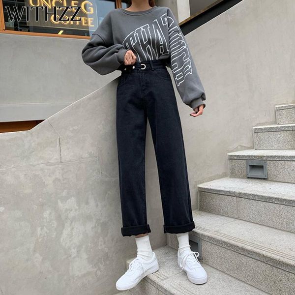 

autumn winter women's high waist rolled velvet jeans wide leg pants, Blue