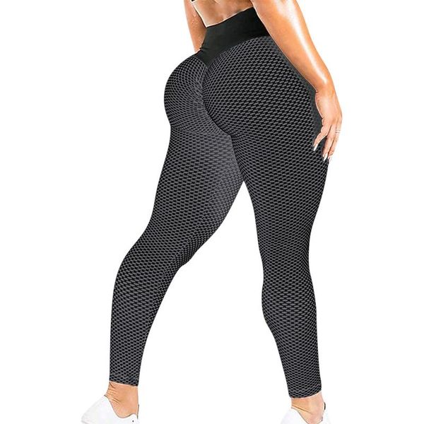 

women's leggings seamless fitness women fashion patchwork print high waist elastic push up ankle length polyester legging ropa mujer, Black