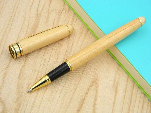 

1pc lot standard oak white wood gift rollerball pen fountain pens