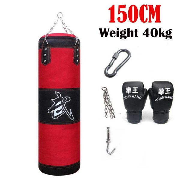 

150cm heavy sandbag boxing punching bag adults professional gym sanda set durable oxford muay thai empty sand