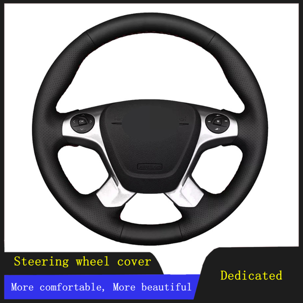 

steering wheel covers diy car cover black artificial leather for transit connect tourneo custom grand 2014-2021