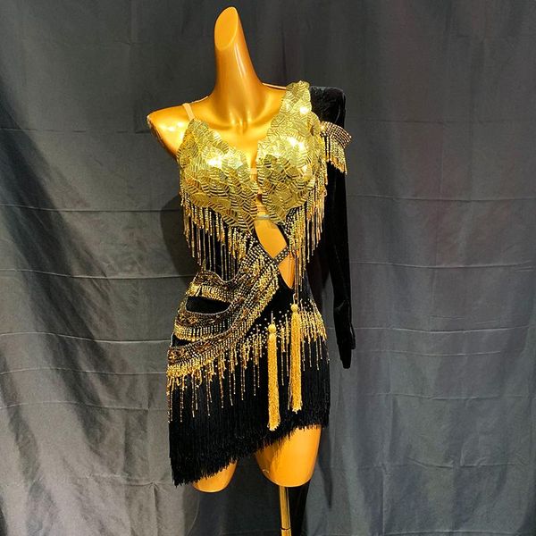 

stage wear master wu black latin dance dress standard ballroom women girls competition costume lycra waltz champagne, Black;red