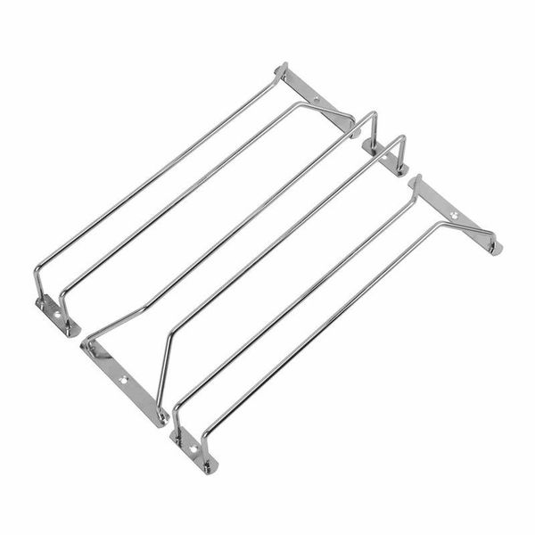 

tablewine racks -3pcs rack glass holder hanging bar hanger stainless steel shelf with 6pcs screws