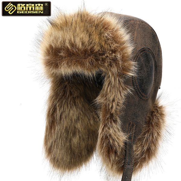 

ushanka long hair lei feng hat, Blue;gray