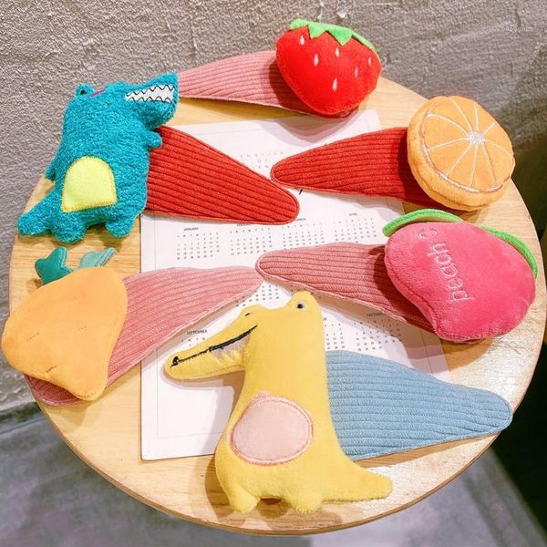 

korea lovely plush cartoon large size hair clip animal fruit barrettes sweet hairpin fashion accessories1