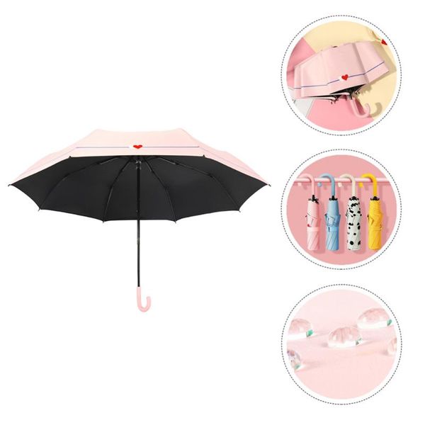 

umbrellas u-shape handle sunshade umbrella uv-resistant raining folding