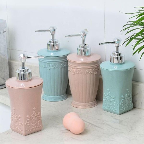 

liquid soap dispenser 400ml shampoo bathroom portable dispensers lotion shower gel empty bath pump bottle